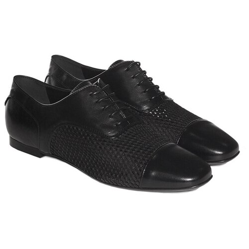 фото Ботинки оксфорды emporio armani , размер 37.5 , черный