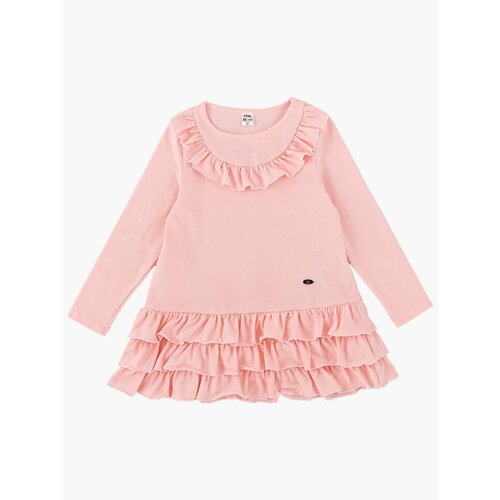 Платье Mini Maxi, размер 98, бежевый, розовый платье luneva размер 92 98 розовый
