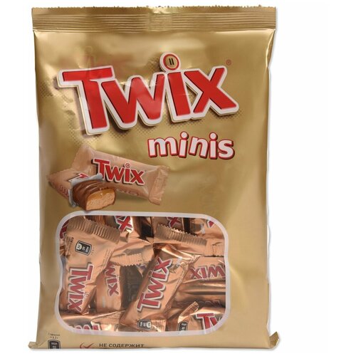 Конфеты Twix Minis, 2 упаковки по 180гр