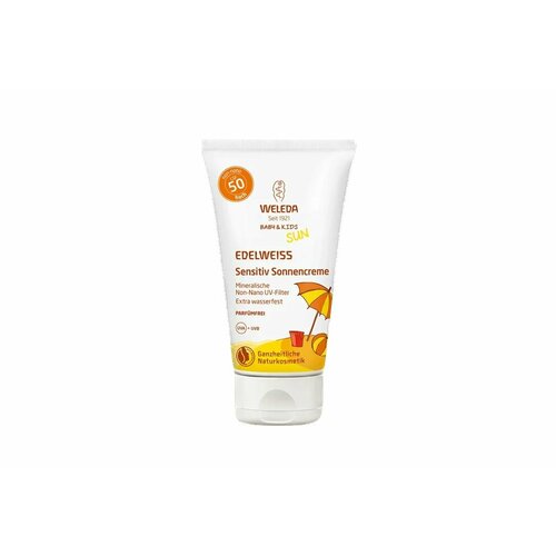 WELEDA Солнцезащитный крем для младенцев и детей SPF 50 Baby & Kids Sun Edelweiss weleda солнцезащитный крем для младенцев и детей spf 30 baby