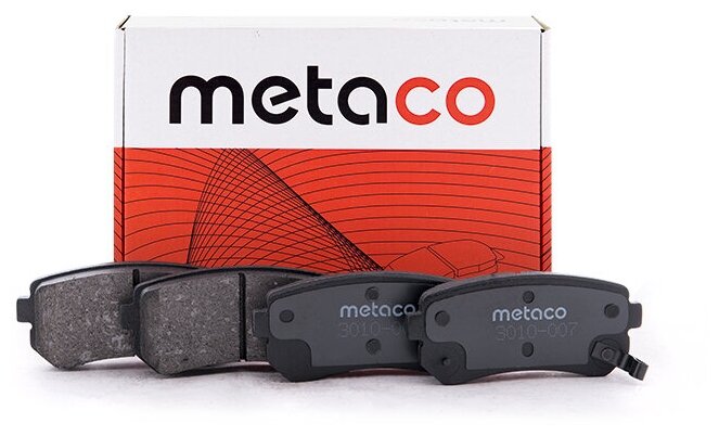 Колодки тормозные задние дисковые к-кт Metaco 3010007