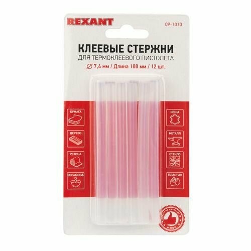 Стержень клеевой REXANT d7.4х100мм прозрачные, 12шт. (09-1010). 606500 - фотография № 15