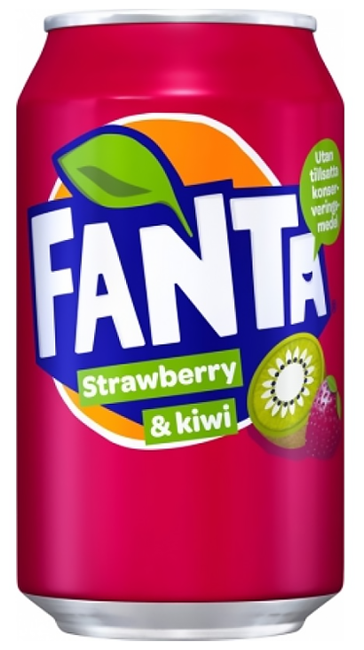 Газированный напиток Fanta Strawberry & Kiwi, 330 мл