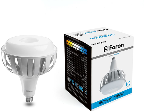 Лампа светодиодная LED 120вт Е27/Е40 дневной | код 38197 | FERON ( 1шт )