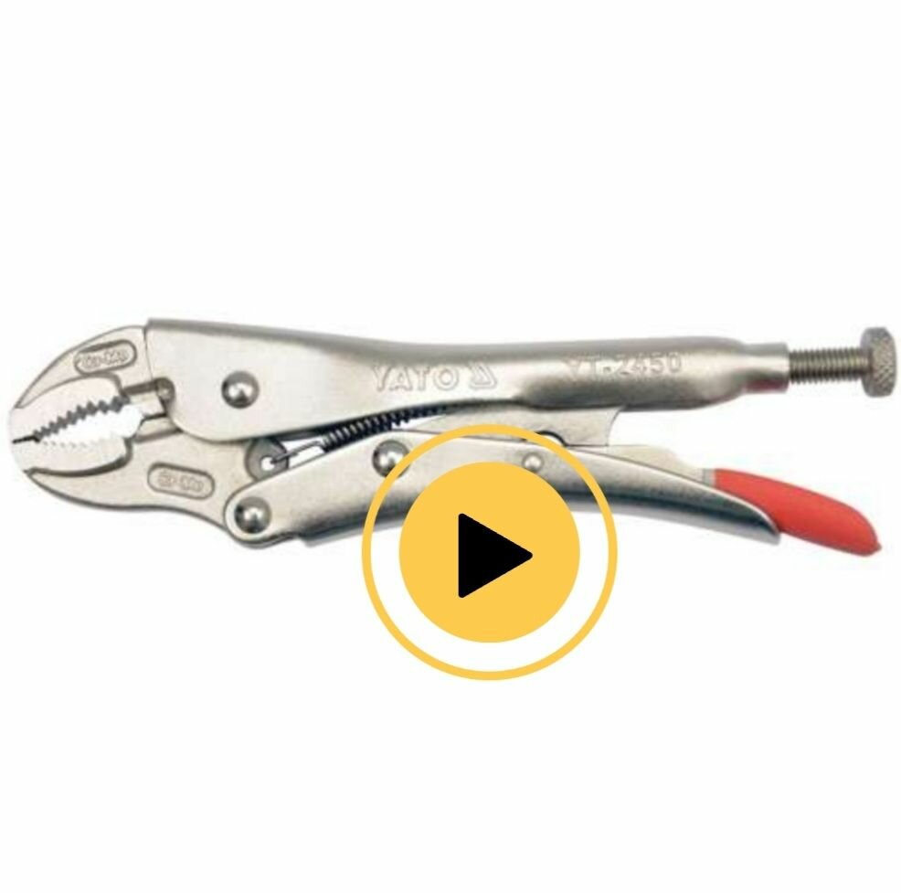 фото Изогнутые ручные тиски струбцина YATO YT-2450