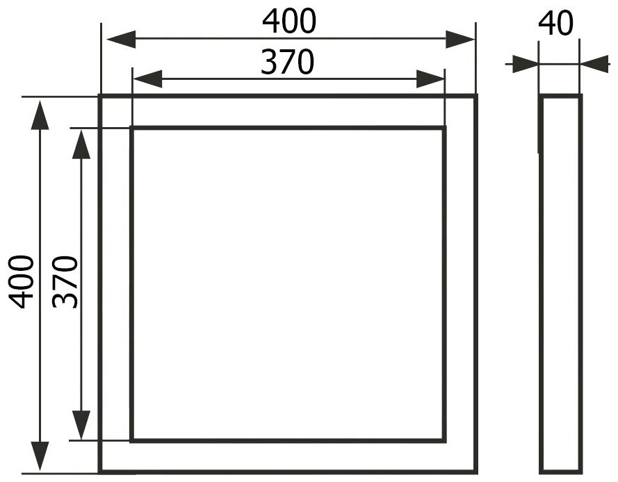 Люк сантехнический под плитку EVECS 400х400 (D4040 ceramo) - фотография № 14