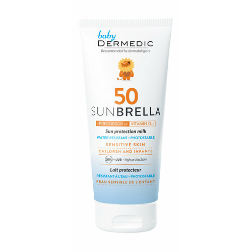 DERMEDIC Детское солнцезащитное молочко для тела SPF 50 Sunbrella Baby, 100 мл dermedic молочко sunbrella baby солнцезащитное для детей spf 50 100 мл