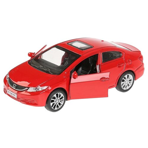 Легковой автомобиль ТЕХНОПАРК Honda Civic (CIVIC-WT/RD/SL) 1:32, 12 см, красный