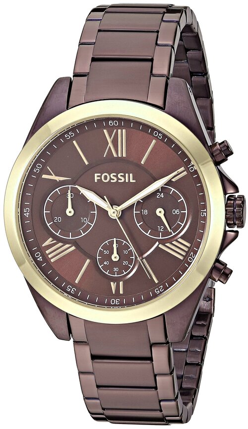 Наручные часы FOSSIL BQ3281, коричневый, бордовый