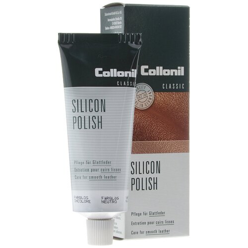 Крем для обуви Silicon Polish COLLONIL, цветной, тюбик, 75 мл. (050 бесцветный)