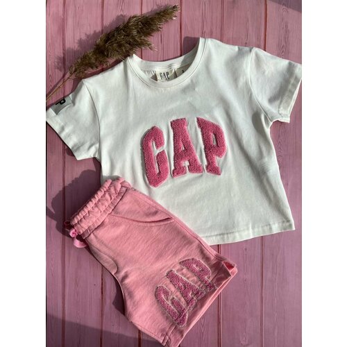 Комплект одежды GAP, размер 7-8, розовый, белый