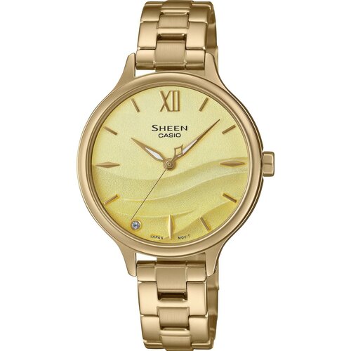 Наручные часы CASIO Sheen SHE-4550G-9A, бежевый, золотой наручные часы casio sheen she 4539gm 9a золотой