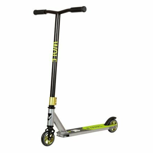 фото Самокат для детей novatrack wolf'30, pu колеса с алюмин. ободом, жесткость pu 84a, abec7