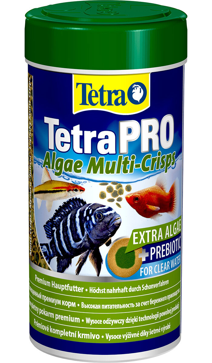 TETRA PRO ALGAE MULTI-CRISPS корм чипсы для всех видов рыб с растительными добавками (250 мл)