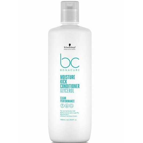 Schwarzkopf Professional Moisture Kick Conditioner - Увлажняющий Кондиционер 1000 мл крем для волос несмываемый schwarzkopf professional bonacure hyaluronic moisture kick bb hydra pearl перламутровый 95 мл