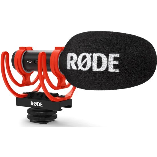 Rode VideoMic GO II Легкий накамерный USB-микрофон-пушка. Диаграмма направленности - суперкардиоида