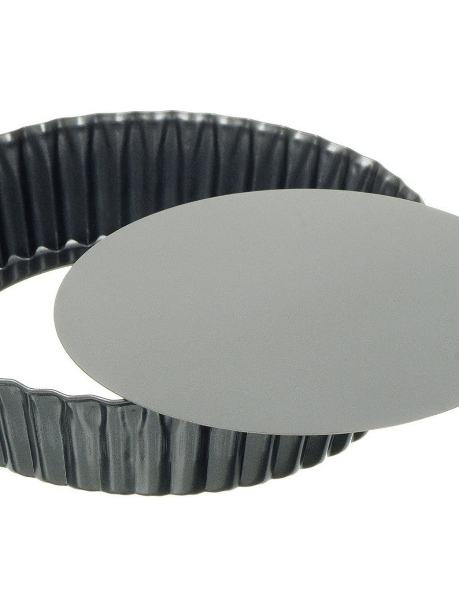 Форма для выпечки сталь, 24.5х24.5х5 см, антипригарное покрытие, круглая, разъемная, черная, Daniks, KB18556-25-grey - фотография № 10