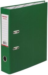 ОфисМаг Папка-регистратор с арочным механизмом А4, покрытие из ПВХ, 75 мм, зеленый