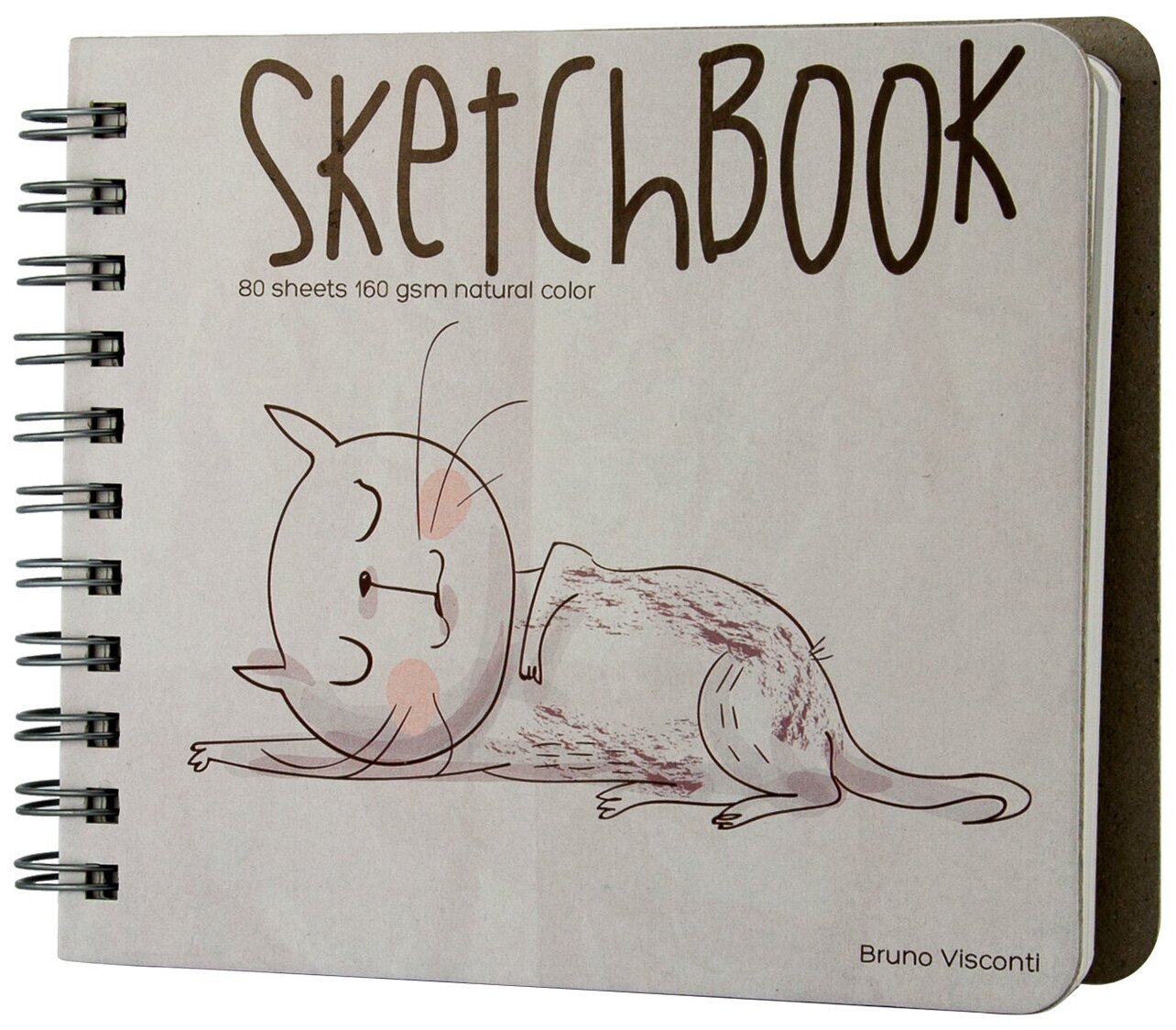 Sketchbook 80 листов, 180х155 мм, гребень, 4 вида (1-550/04) Bruno Visconti - фото №6