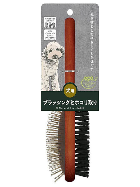 Japan Premium Pet Брашинг и щетка для блеска шерсти собак 8*19,5*5 см - фотография № 5