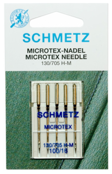 Иглы Schmetz, микротекс (особо острые) №100