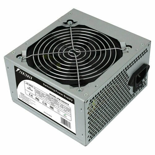 Блок питания Powerman PM-450ATX 450W серый OEM блок питания powerman 300w pm 300atx oem 6116827