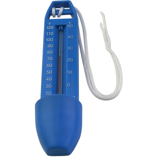 Термометр Chemoform "Стандарт" для бассейна со шнурком, голубой (арт. 2500005С)