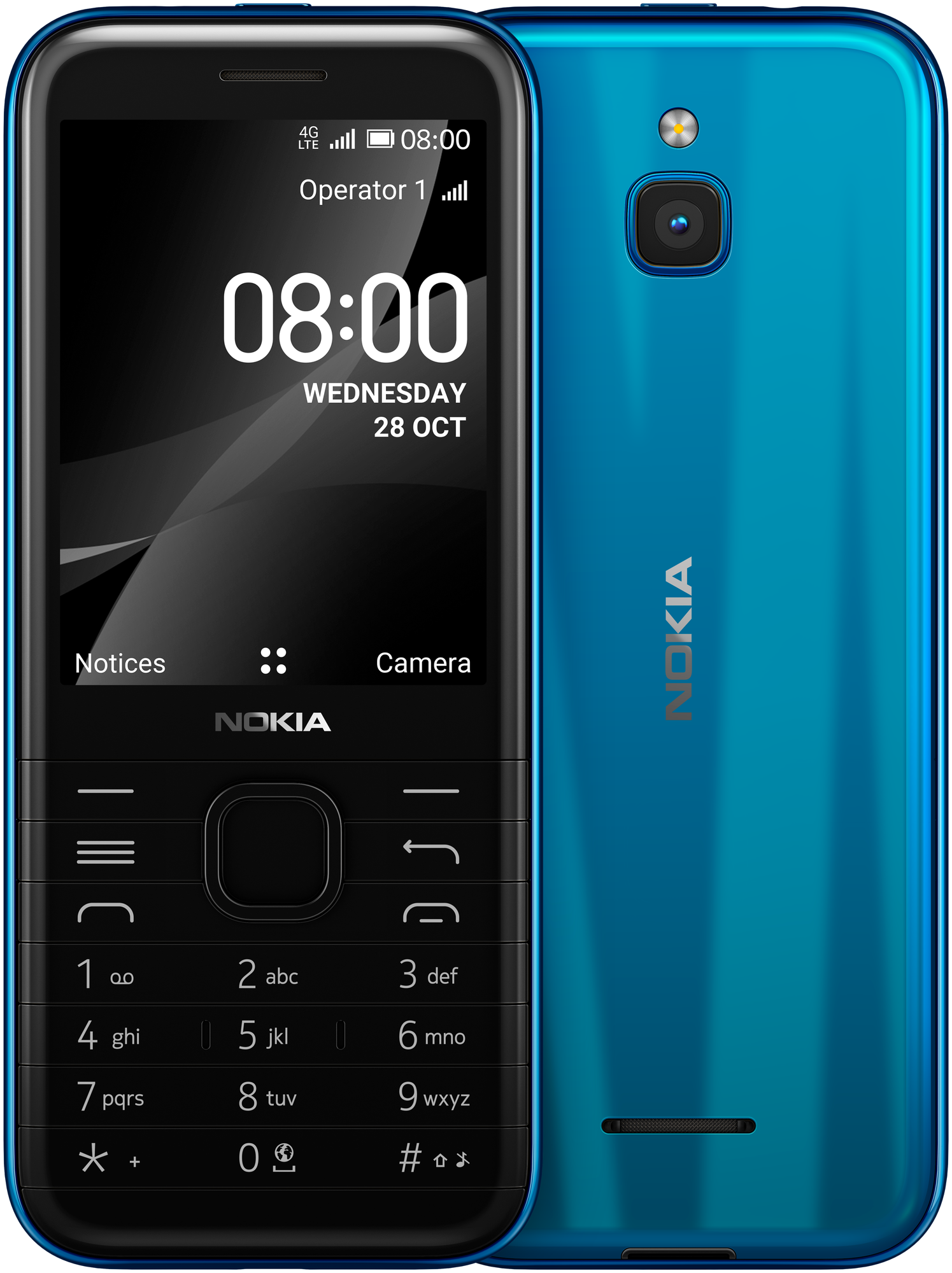 Мобильный телефон Nokia 8000 4G DS TA-1303 Blue