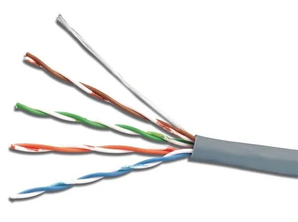 Витая пара UTP 4 пары AWG 24 категория 5е внутренняя Cu Standart (UTP 4x2x0,5 5е in/Cu.) SkyNet (упак.305 м.)