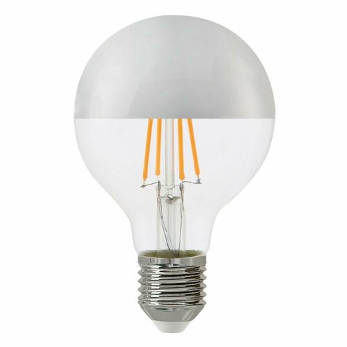 Светодиодная лампа Hiper THOMSON LED FILAMENT G80 5,5W 550Lm E27 4500K silver