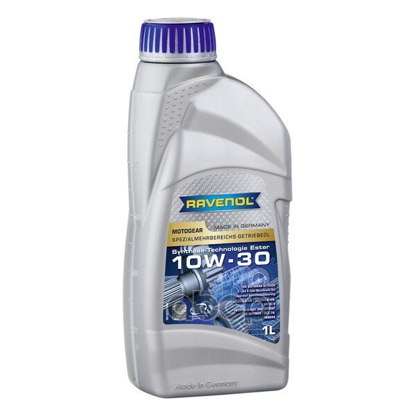 Трансмиссионное Масло Ravenol Motogear Sae 10W-30 Gl-4 (1Л) New Ravenol арт. 1250100001