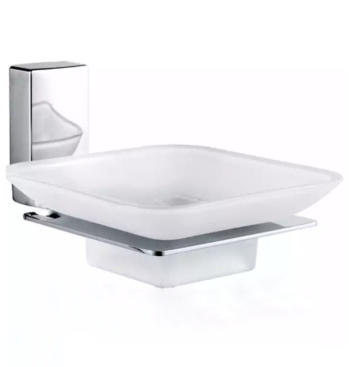 Мыльница стеклянная Haiba HB8802 хром
