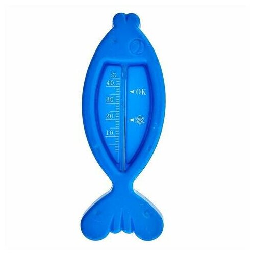 Термометр для воды Рыбка ТБВ-1л голубая