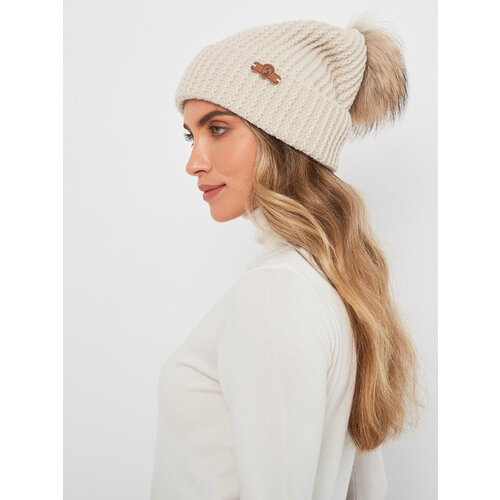 фото Шапка бини валентис, размер 56-58, серый