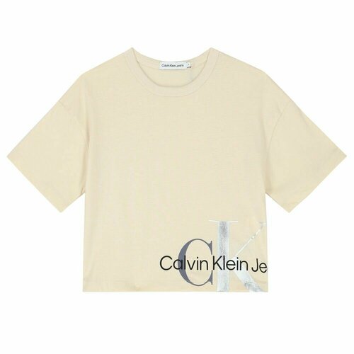 Футболка CALVIN KLEIN, хлопок, размер 8-10 лет, белый