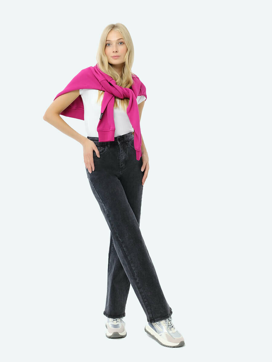 Джинсы трубы VITACCI, размер 44, серый — фото 1