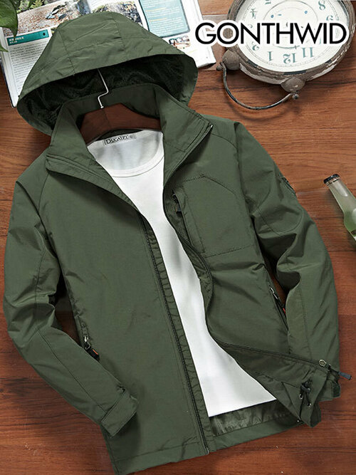 куртка GONTHWID, силуэт прямой, размер S, зеленый