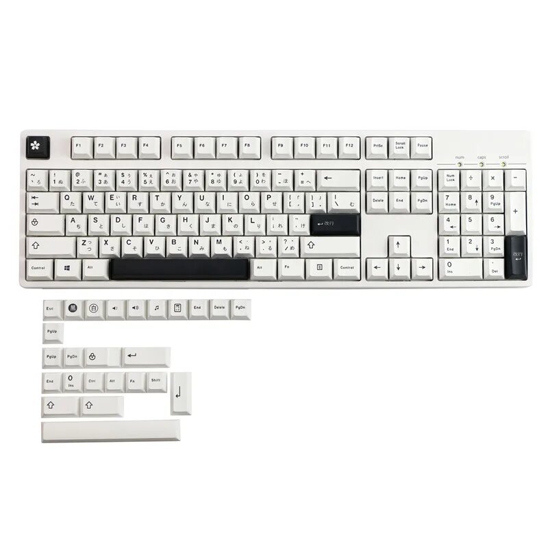 Readson минималистичные PBT колпачки для клавиатуры GK61 129 шт, Only Keycap, Pack by paper box