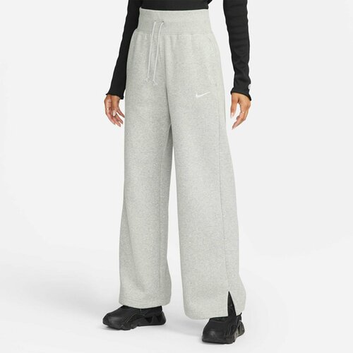 фото Брюки спортивные nike phoenix fleece high-waisted wide leg, размер 40-42, серый