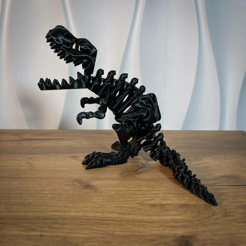 Подвижный динозавр Ти-Рекс, черный