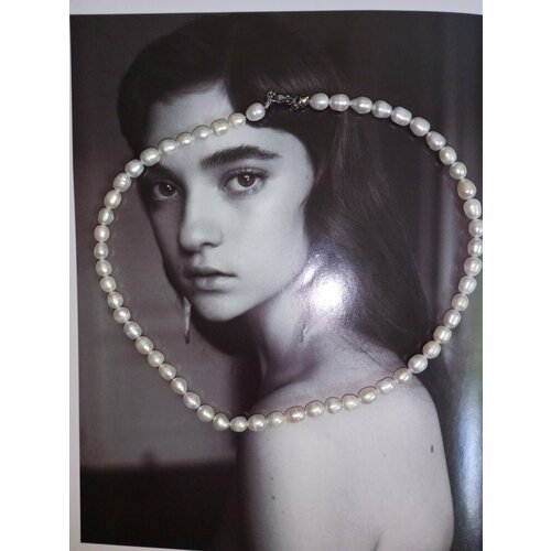 Бусы, жемчуг культивированный, длина 45 см, белый