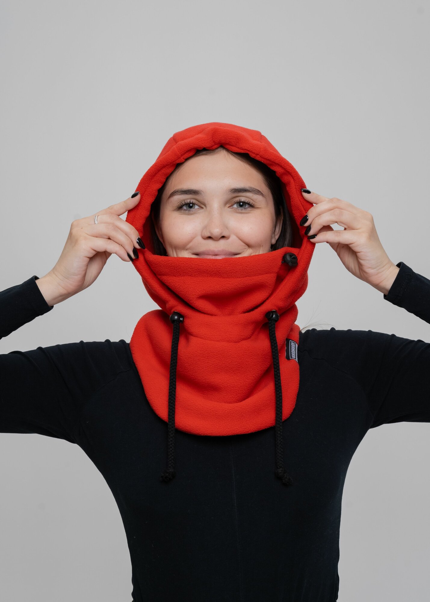 Балаклава GOODHOODY Осень-зима 2024 для взрослых и детей, размер 51-60, красный
