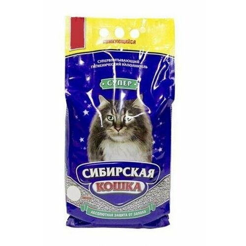 Сибирская кошка Супер Наполнитель комкующийся 10л