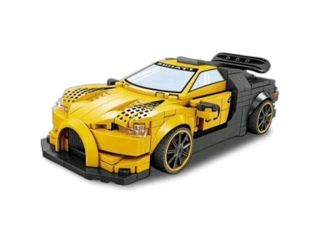 Конструктор/ Technic/ Bugatti/ Желтый спорткар Бугатти Широн/ 301 деталь/ KY6115/ ребенку