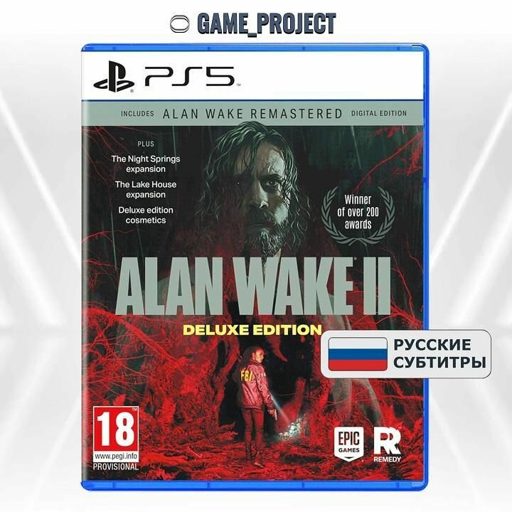 Игра Alan Wake 2 Deluxe Edition, для Ps5, Blu-ray, Русские субтитры