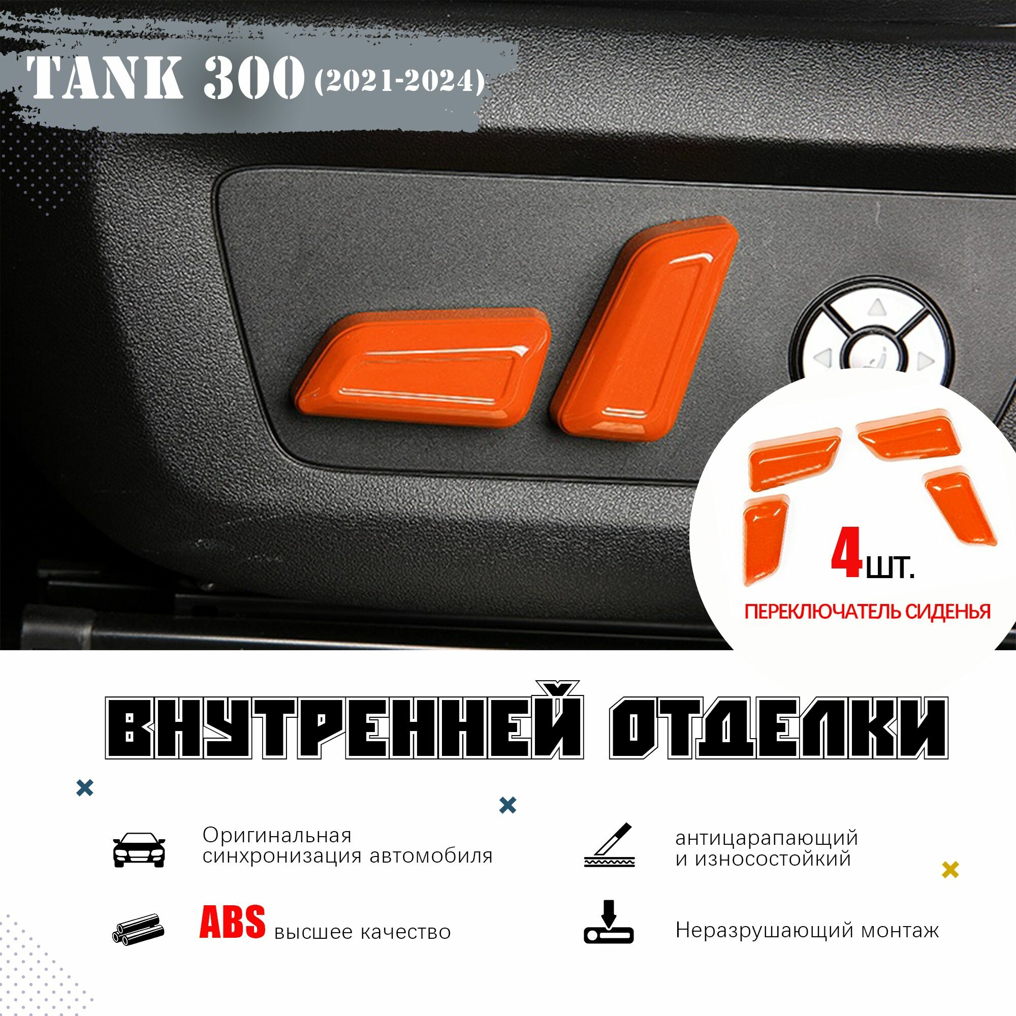 23-24 TANK 300 Панель для внутренней отделки автомобиля, Мраморный узор, Нежно-зеленый