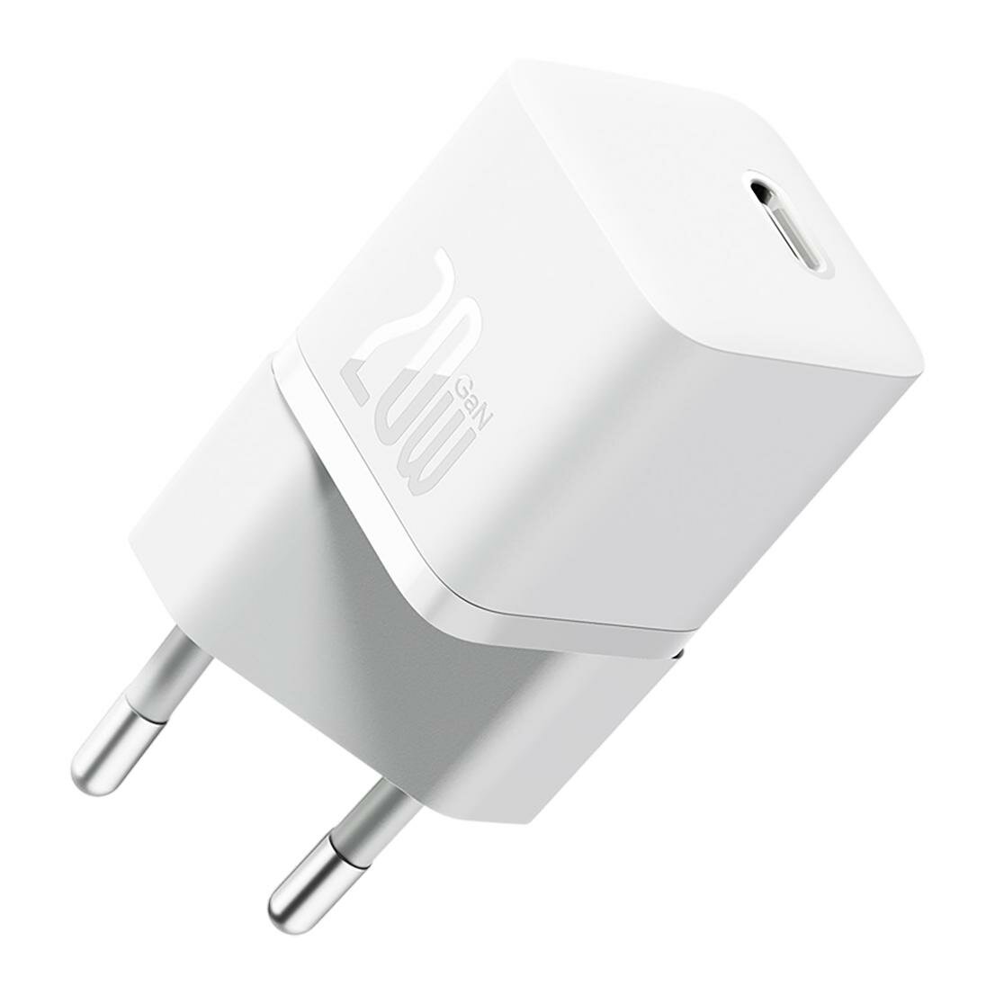 Зарядное устройство Baseus GaN5 Fast Charger(mini) 1C 20W EU белый