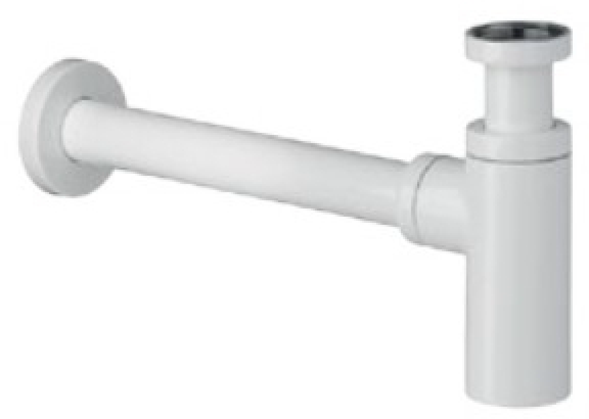 Сифон для раковины Grocenberg GB210 Белый, круглый, отражатель, латунь