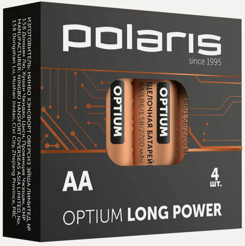 Изображение товара Батарейка Polaris PB AA (4 шт) OPTIUM