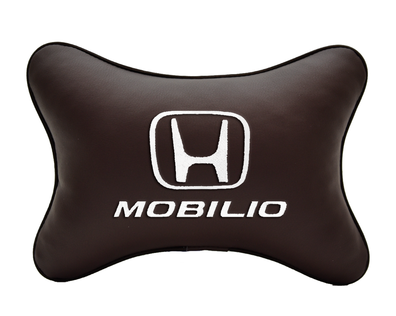 Подушка на подголовник коричневая экокожа HONDA Mobilio